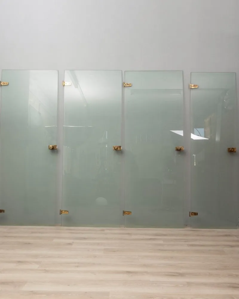 Pamono Vintage Doors in Glass and Brass from from Fontana Arte, Set of 4> Architectural Elements