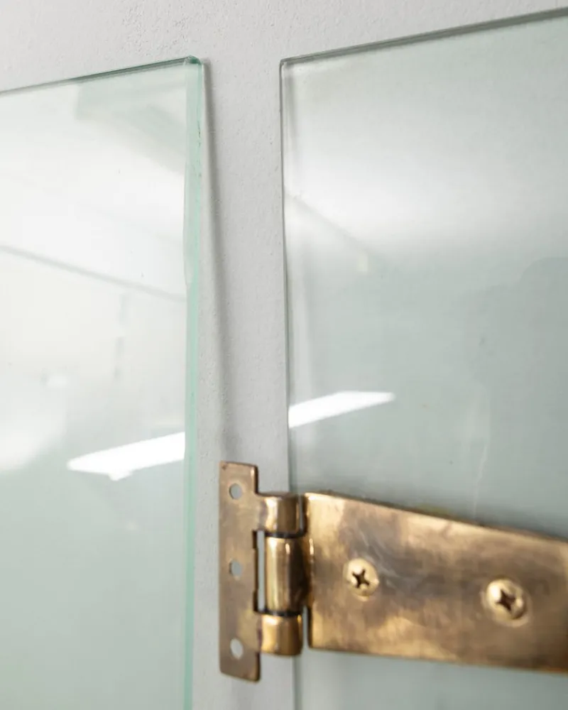 Pamono Vintage Doors in Glass and Brass from from Fontana Arte, Set of 4> Architectural Elements