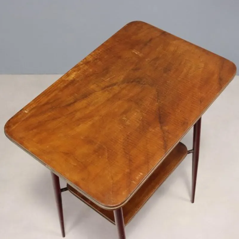 Pamono Vintage Double Top Coffee Table in Wood, Italy, 1960s> Coffee & Side Tables