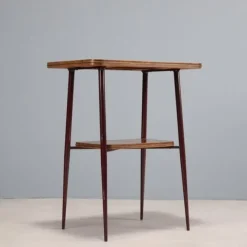 Pamono Vintage Double Top Coffee Table in Wood, Italy, 1960s><noscript><img width=