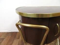 Pamono Vintage Dressing Table with Lid on Wheels, 1960s><noscript><img width=