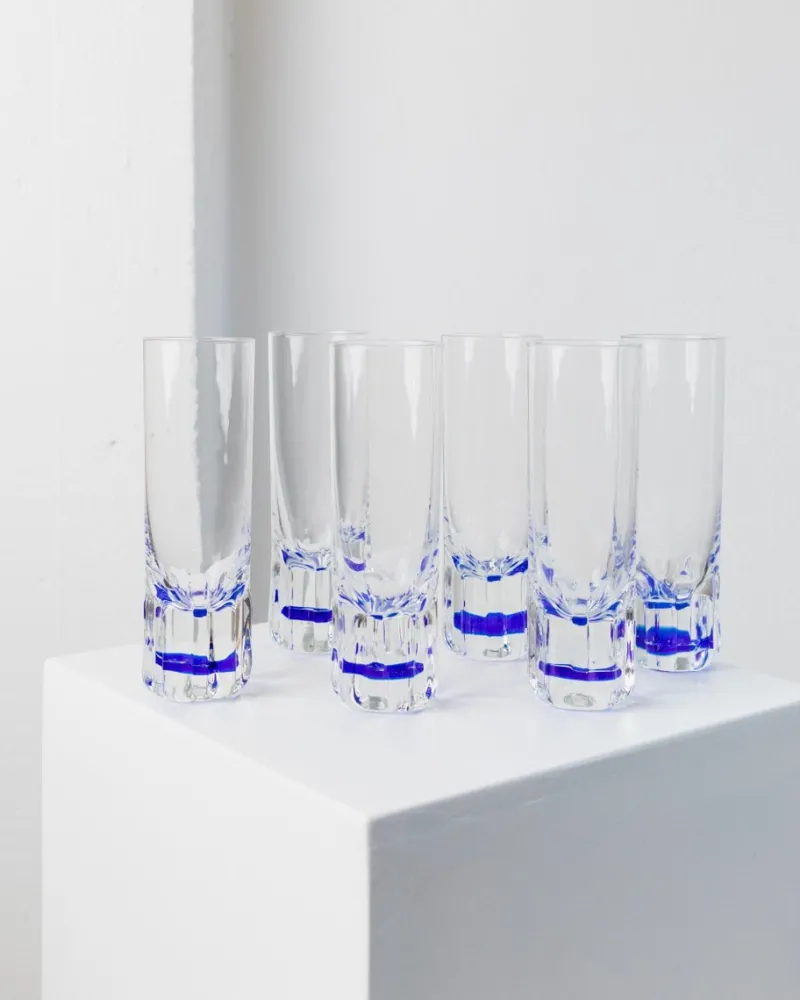 Hot Pamono Vintage Drinking Glasses, Italy, 1980s, Set of 6