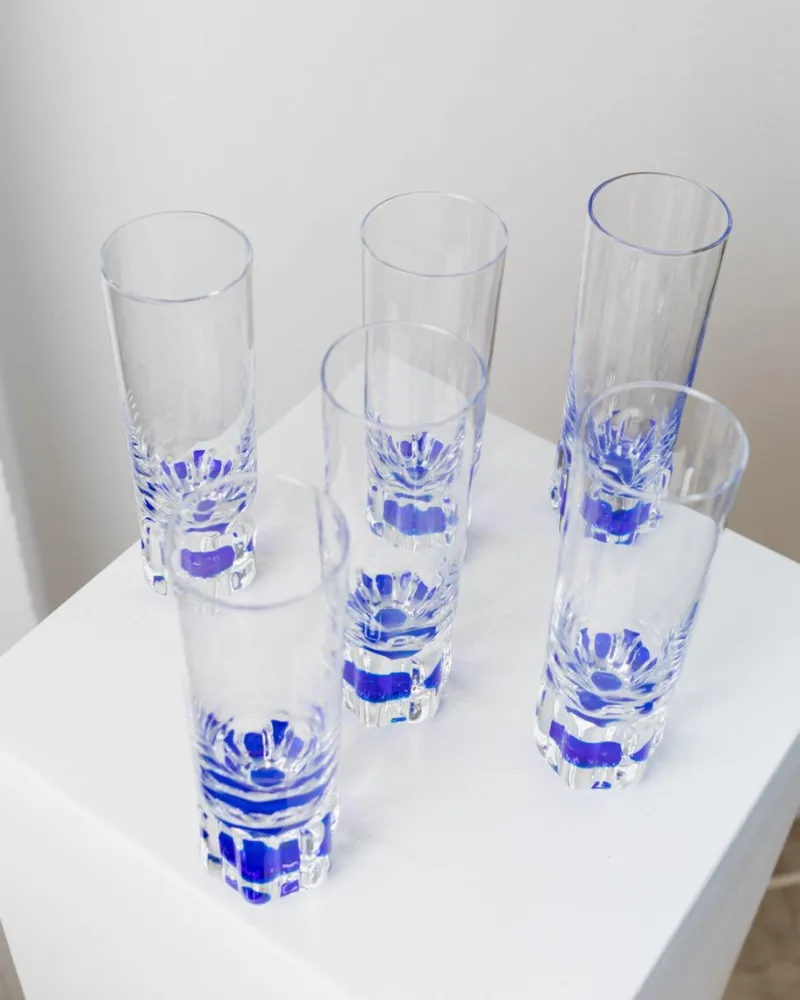 Hot Pamono Vintage Drinking Glasses, Italy, 1980s, Set of 6