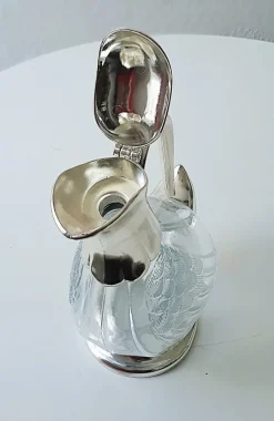 Pamono Vintage Duck Decanter in Crystal Glass, 1960s><noscript><img width=