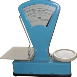 New Pamono Vintage Dusty Blue Market Scale, 1960s