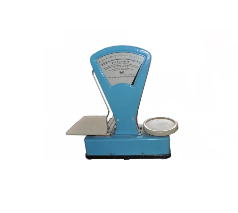 New Pamono Vintage Dusty Blue Market Scale, 1960s