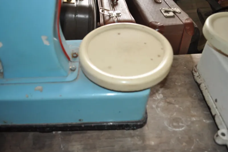 New Pamono Vintage Dusty Blue Market Scale, 1960s