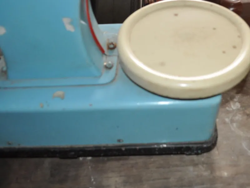 New Pamono Vintage Dusty Blue Market Scale, 1960s