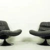 Pamono Vintage Dutch F978 Swivel Chairs by Geoffrey Harcourt for Artifort, 1970s, Set of 2> Living Room Sets