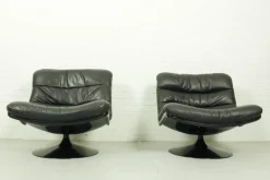 Pamono Vintage Dutch F978 Swivel Chairs by Geoffrey Harcourt for Artifort, 1970s, Set of 2><noscript><img width=