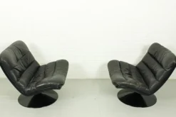 Pamono Vintage Dutch F978 Swivel Chairs by Geoffrey Harcourt for Artifort, 1970s, Set of 2><noscript><img width=