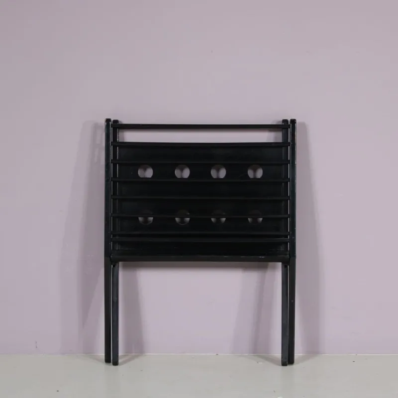Pamono Vintage Dutch Folding Magazine Rack by Cees Braakman for Pastoe, 1950s> Magazine Racks