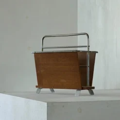 Pamono Vintage Dutch Magazine Rack, 1940s> Magazine Racks