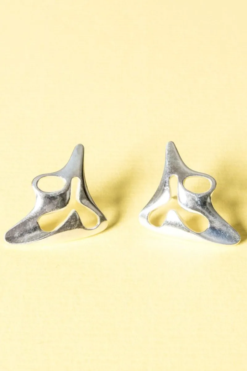 Pamono Vintage Earrings by Henning Koppel, Set of 2> Earrings