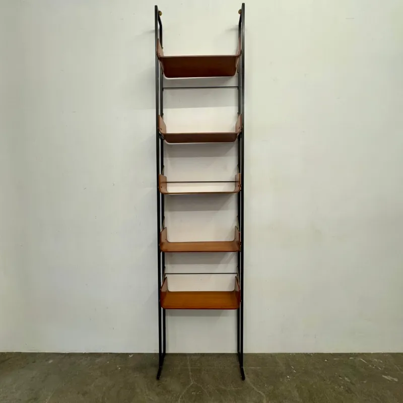 Pamono Vintage Earth/Sky Bent Wood Bookcase, 1950s> Shelves & Wall Units