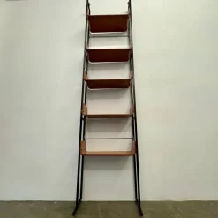 Pamono Vintage Earth/Sky Bent Wood Bookcase, 1950s> Shelves & Wall Units