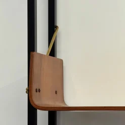 Pamono Vintage Earth/Sky Bent Wood Bookcase, 1950s><noscript><img width=