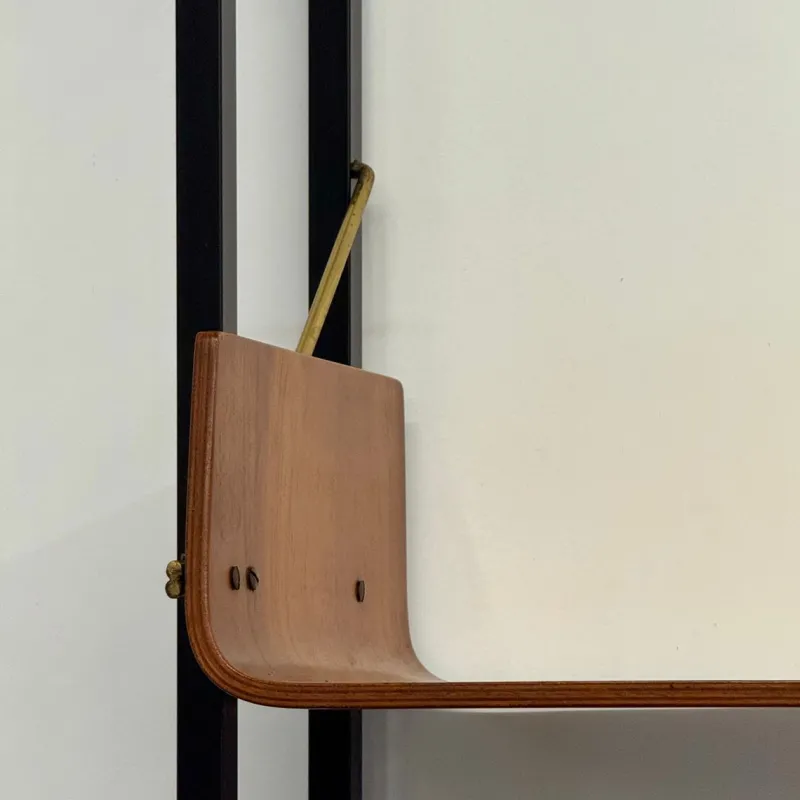 Pamono Vintage Earth/Sky Bent Wood Bookcase, 1950s> Shelves & Wall Units