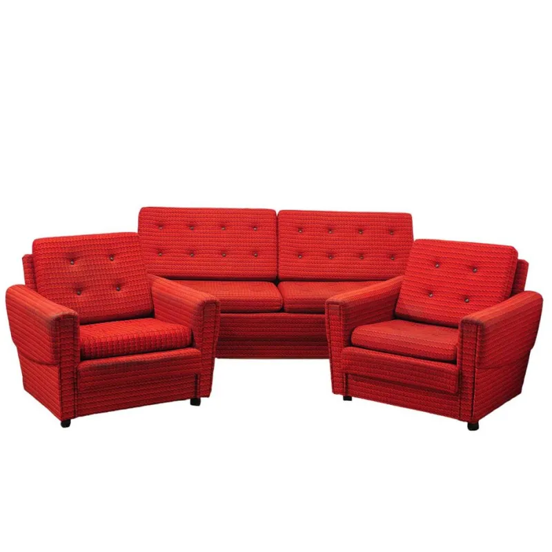 Pamono Vintage Eastern Bloc Living Room Set, Formerr Czechoslovakia, 1970s, Set of 3> Living Room Sets