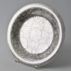 Discount Pamono Vintage Egyptian Hand-Engraved Silver Dish, 1950s