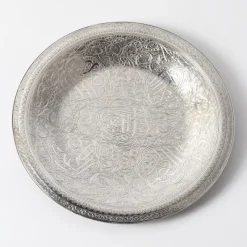 Discount Pamono Vintage Egyptian Hand-Engraved Silver Dish, 1950s