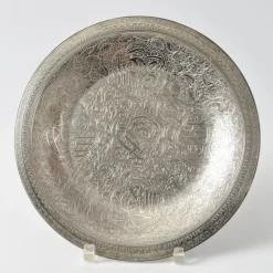 Discount Pamono Vintage Egyptian Hand-Engraved Silver Dish, 1950s