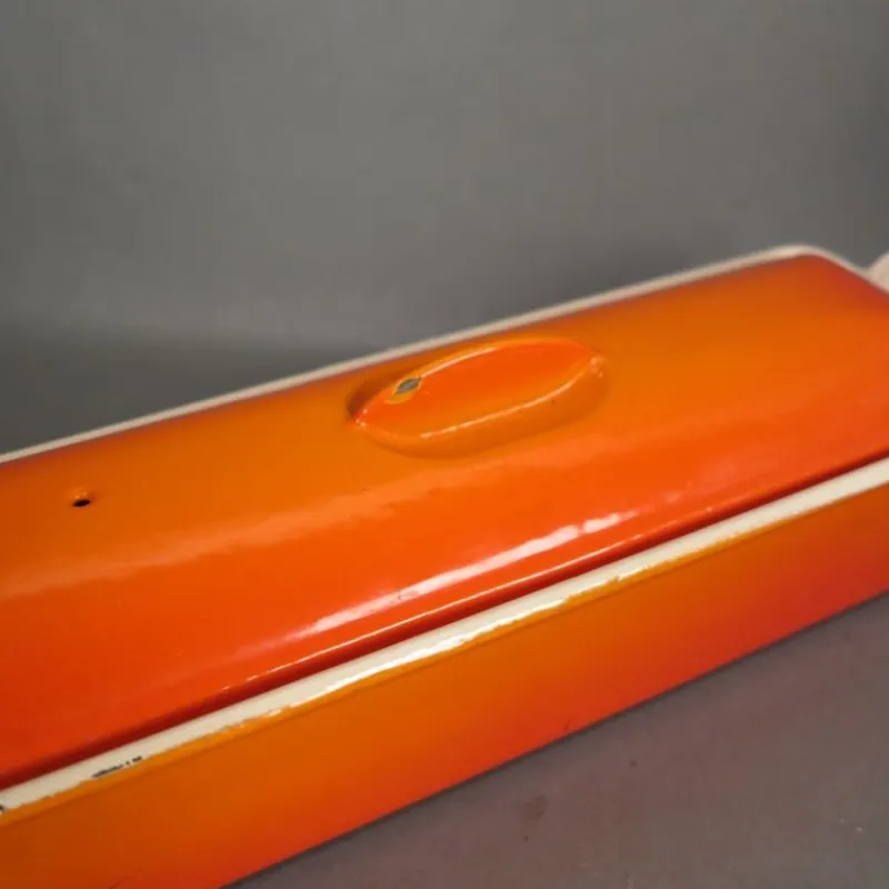 Hot Pamono Vintage Enameled Casserole from Le Creuset France, 1970s