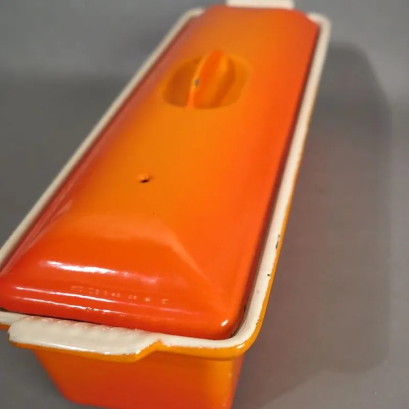 Hot Pamono Vintage Enameled Casserole from Le Creuset France, 1970s