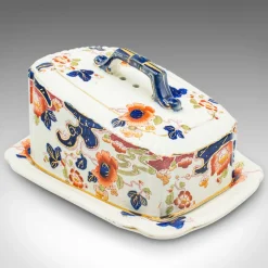 New Pamono Vintage English Butter Dish in Ceramic, 1920