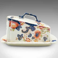 New Pamono Vintage English Butter Dish in Ceramic, 1920