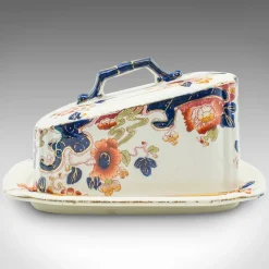 New Pamono Vintage English Butter Dish in Ceramic, 1920