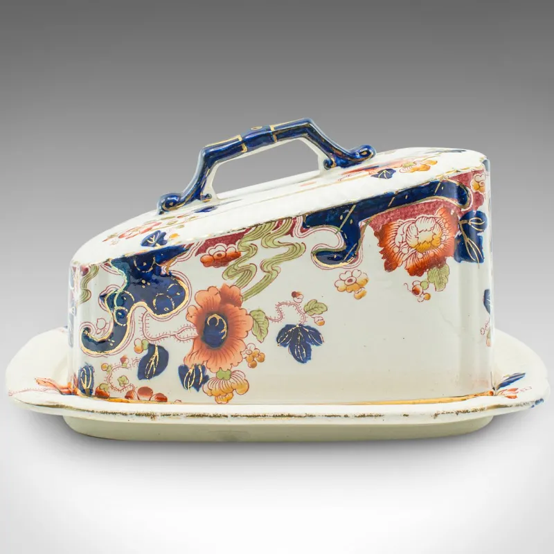 New Pamono Vintage English Butter Dish in Ceramic, 1920