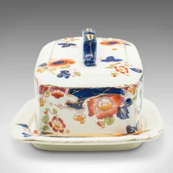 New Pamono Vintage English Butter Dish in Ceramic, 1920