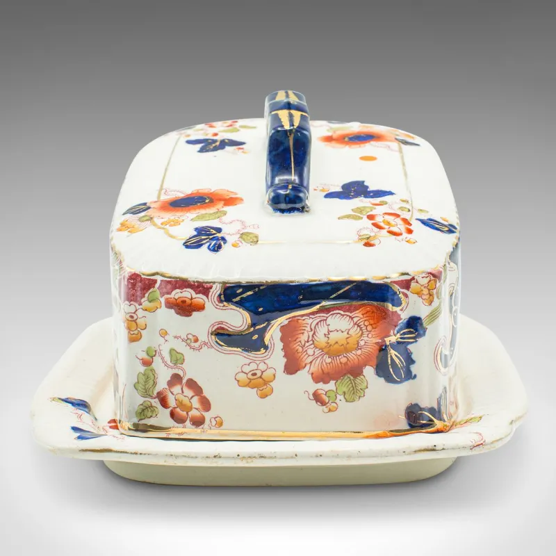 New Pamono Vintage English Butter Dish in Ceramic, 1920