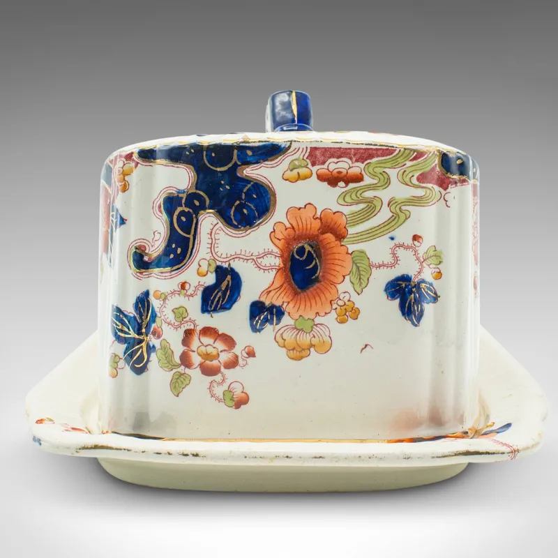 New Pamono Vintage English Butter Dish in Ceramic, 1920