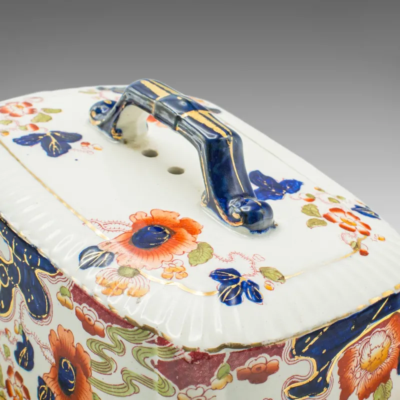 New Pamono Vintage English Butter Dish in Ceramic, 1920