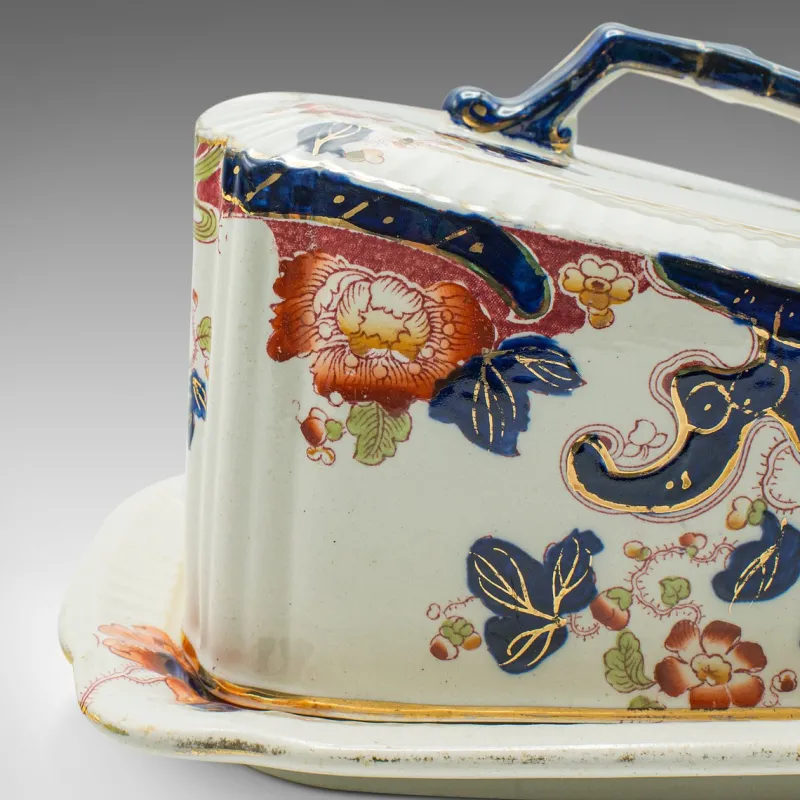 New Pamono Vintage English Butter Dish in Ceramic, 1920