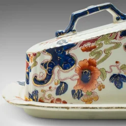 New Pamono Vintage English Butter Dish in Ceramic, 1920