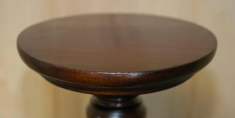 New Pamono Vintage English Carved Hardwood Pedestal, 1900