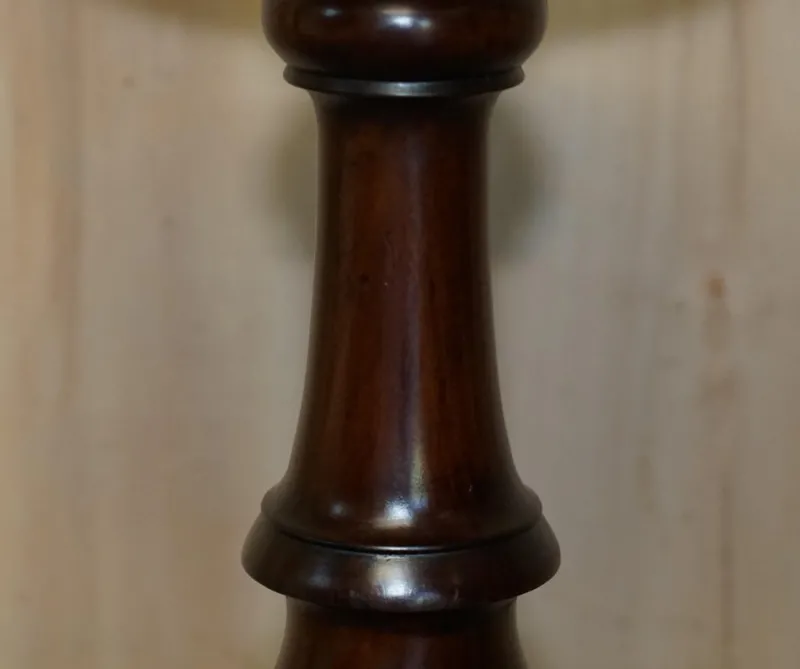 New Pamono Vintage English Carved Hardwood Pedestal, 1900