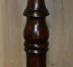 New Pamono Vintage English Carved Hardwood Pedestal, 1900