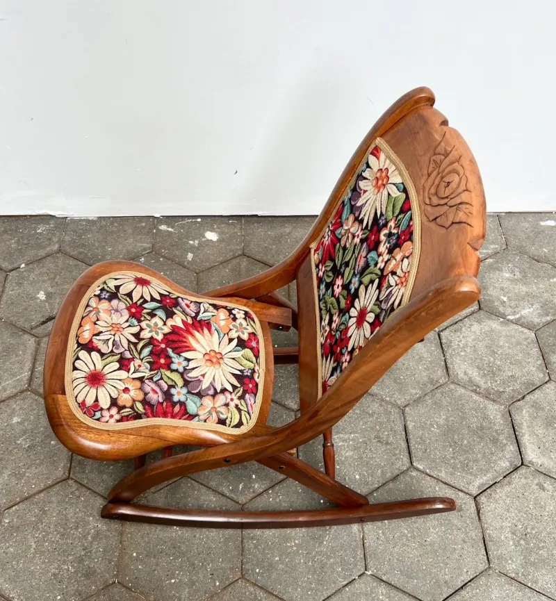 New Pamono Vintage English Rocking Chair, 1960s