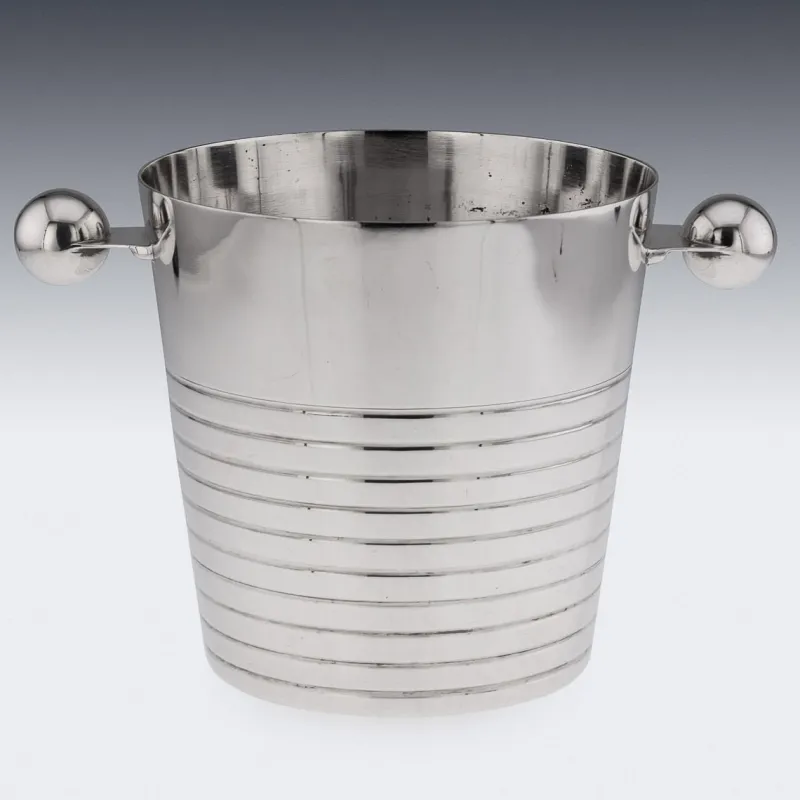 Pamono Vintage English Silver Plated Wine Cooler by Elkington & Co, 1960s> Ice Buckets & Wine Coolers