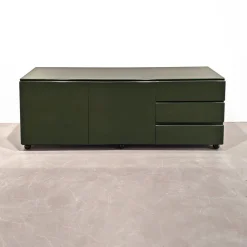 Sale Pamono Vintage English Space Age Green Lacquered Sideboard, 1970s