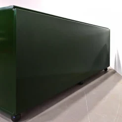 Sale Pamono Vintage English Space Age Green Lacquered Sideboard, 1970s