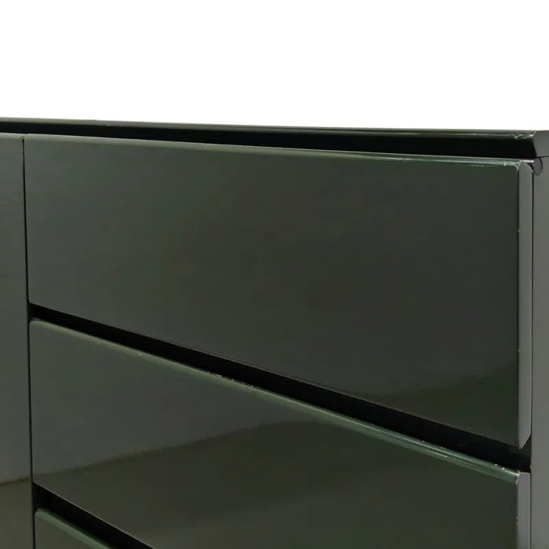 Sale Pamono Vintage English Space Age Green Lacquered Sideboard, 1970s