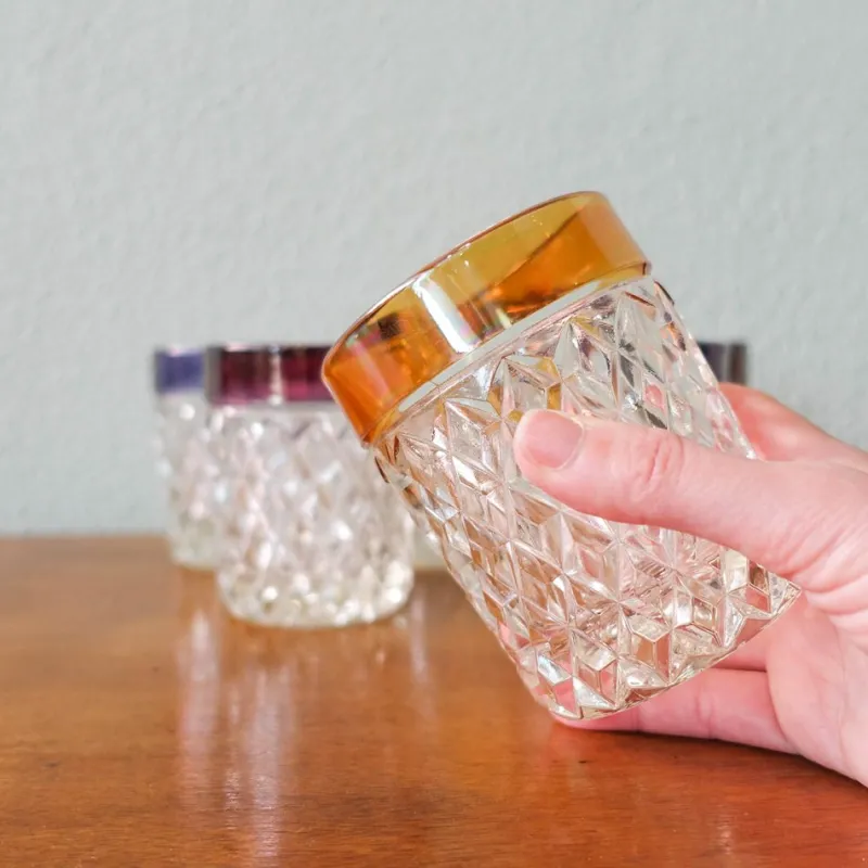 Outlet Pamono Vintage English Whiskey Glasses, 1960s, Set of 6