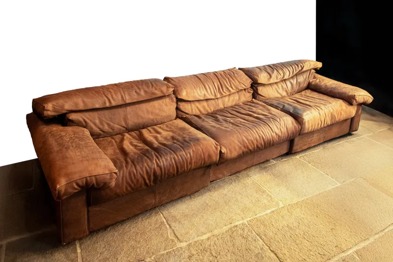 New Pamono Vintage Erasmo Sofa by Tobia & Afra Scarpa for B&B Italia, 1974