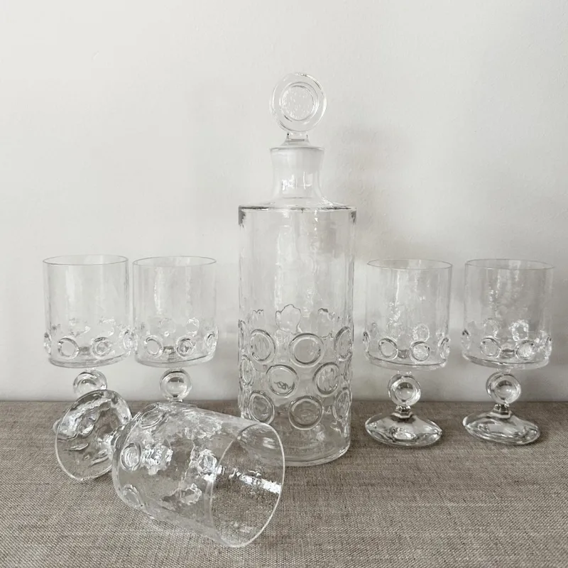 Pamono Vintage Evergreen Crystal Set from Riedel, 1960s, Set of 16> Glassware