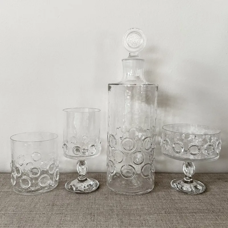Pamono Vintage Evergreen Crystal Set from Riedel, 1960s, Set of 16> Glassware